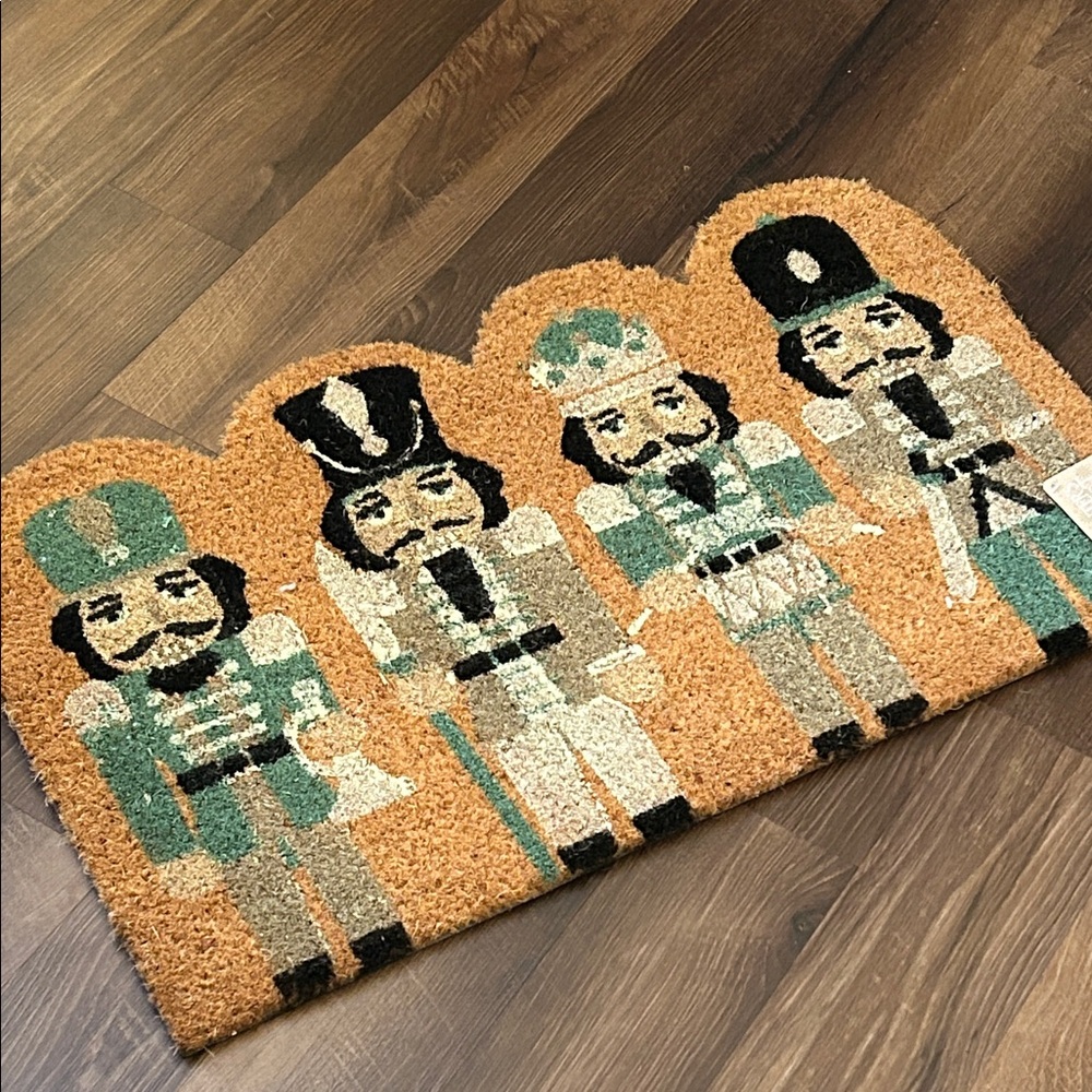 NEW! Vintage Inspired Nutcracker Ballet Outdoor Coir Christmas Holiday Doormat
